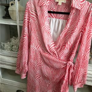Michael Kors Red Zebra Print Dress